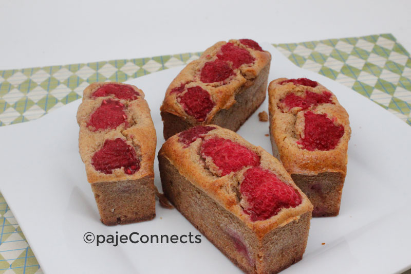 Mini cakes aux framboises IG bas