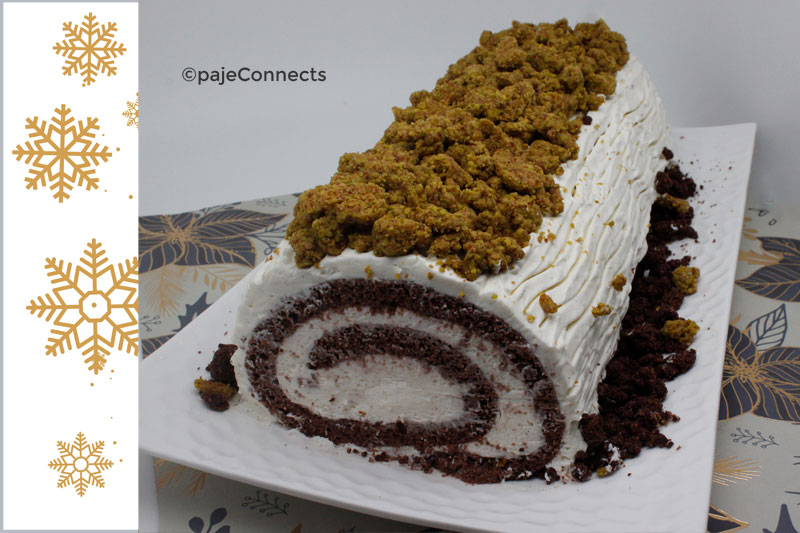 Bûche de Noël IG bas - chocolat mascarpone