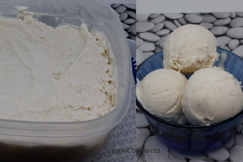 Glace sans sorbetière IG bas