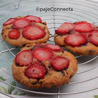 Cookies moelleux aux fraises IG bas