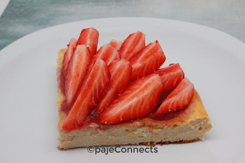 Gâteau de skyr et fraises IG bas