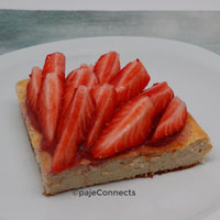 Gâteau de skyr et fraises IG bas